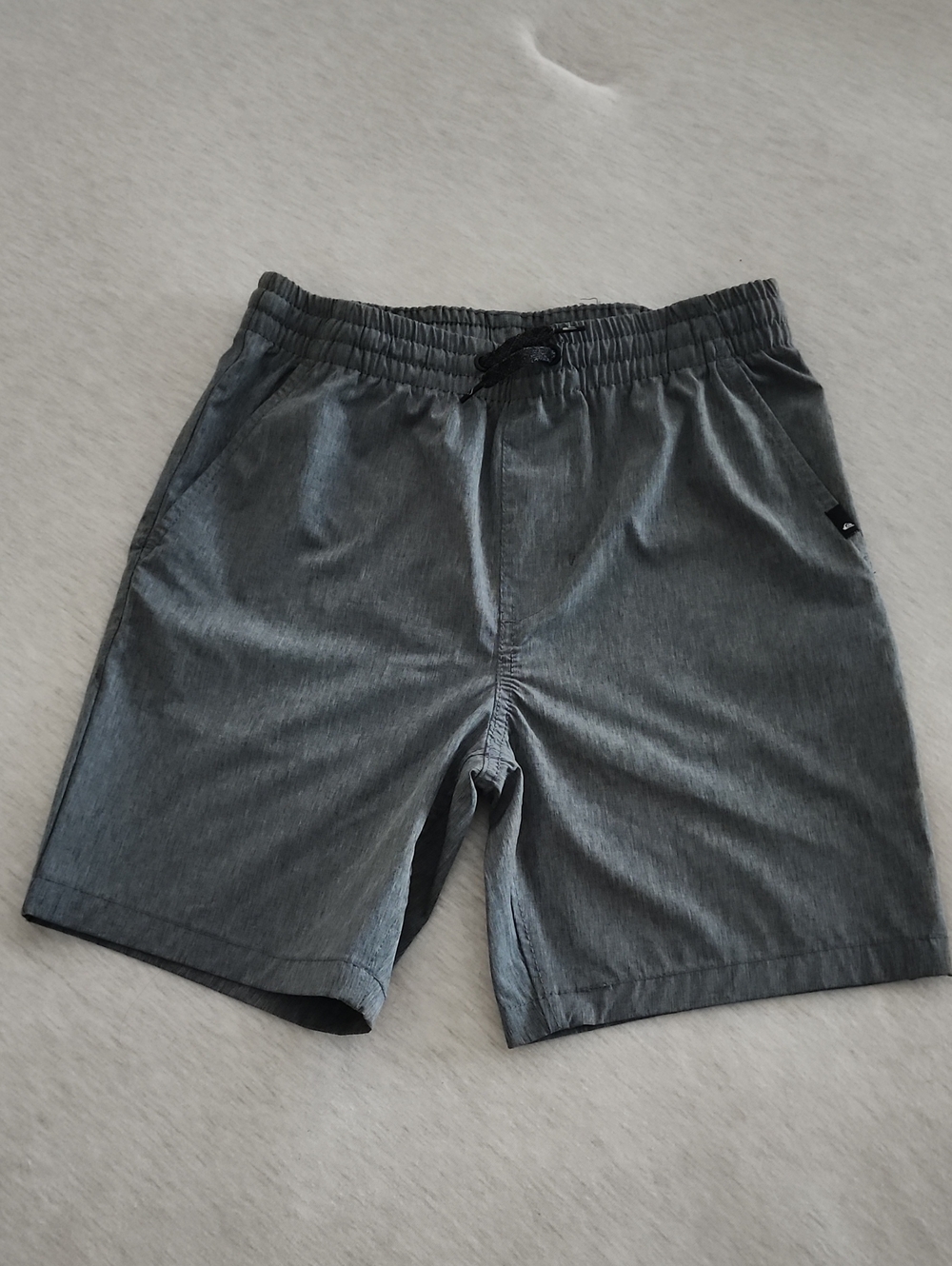 Quiksilver Boys Gray Athletic Elastic-Waist Shorts